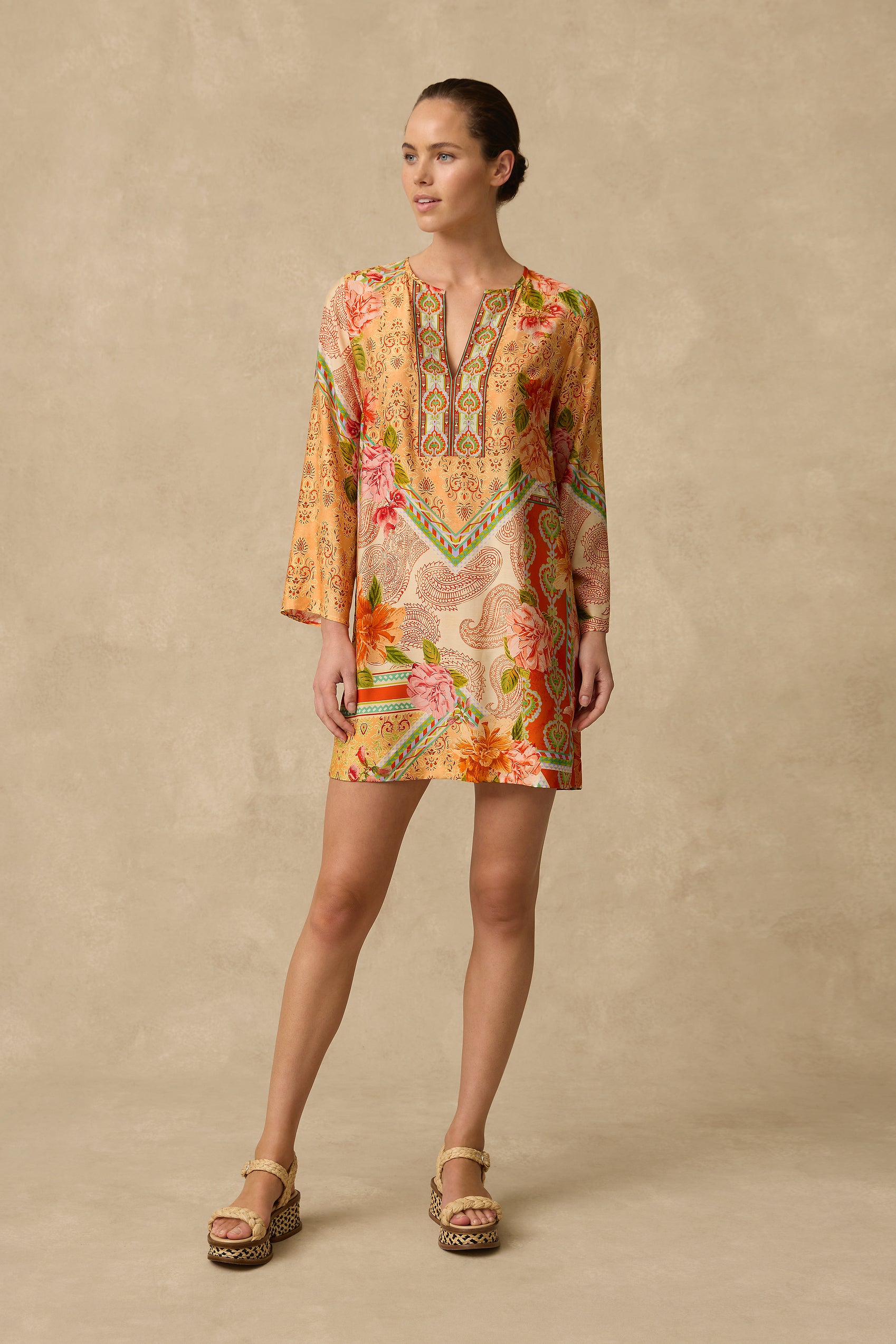 Rhiannon Mini Kaftan - Clothing - Monte & Lou