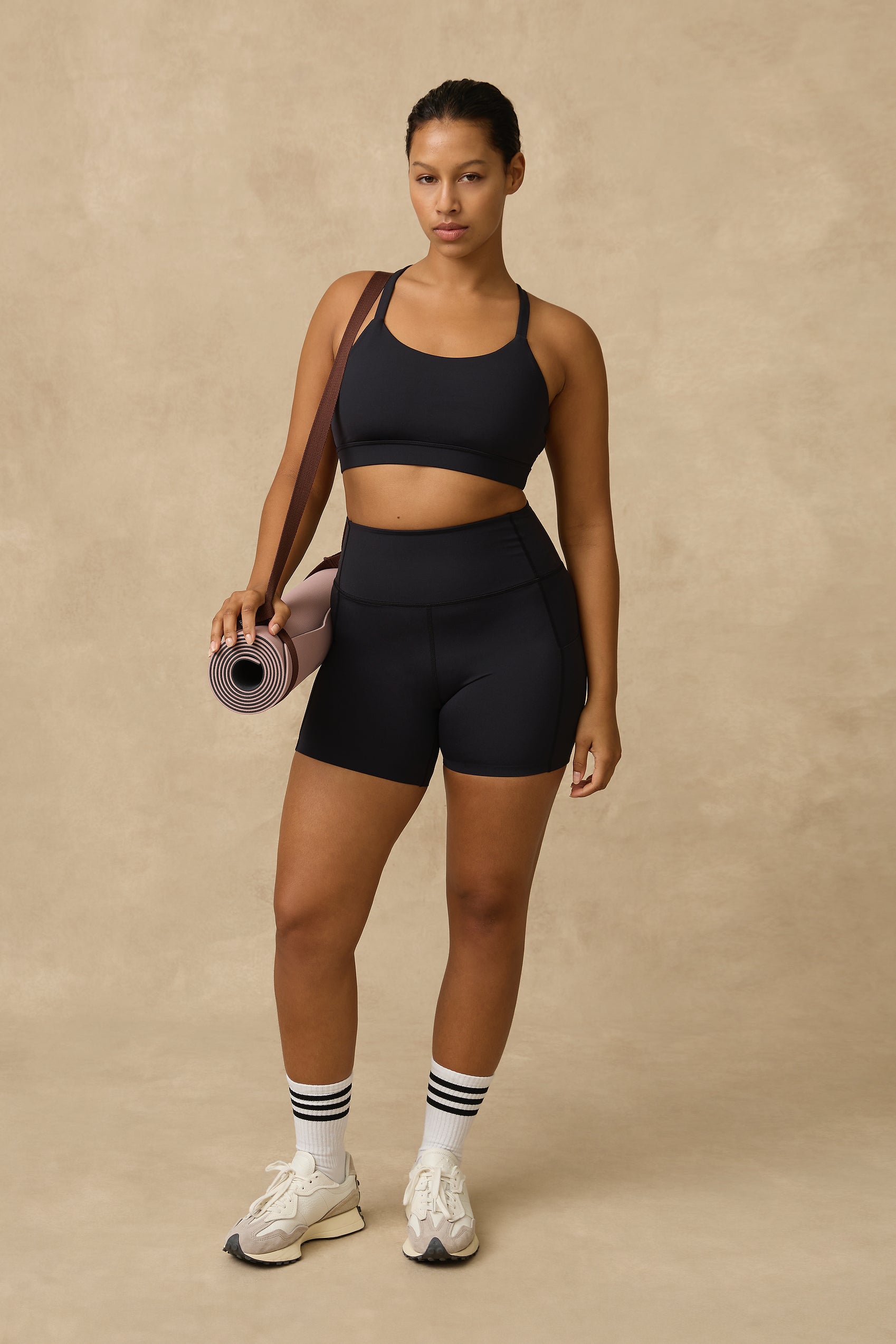 Mondrian LS Crop Top