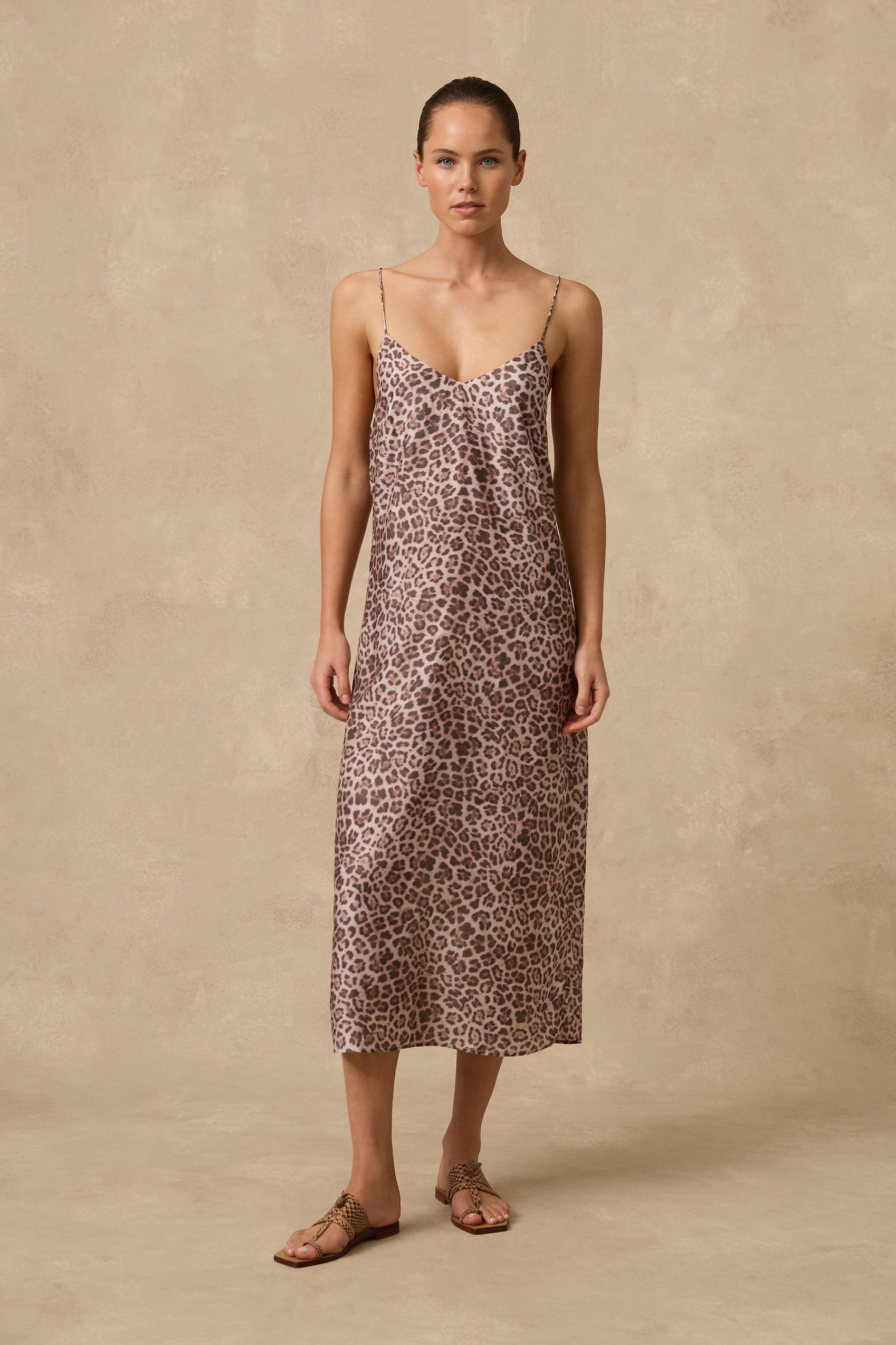 Belle Midi Slip Dress - Clothing - Monte & Lou
