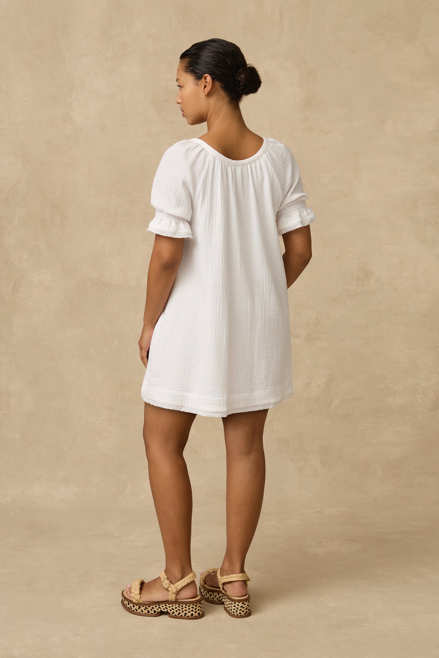 ML Separates Double Cotton Mini Dress - Clothing - Monte & Lou