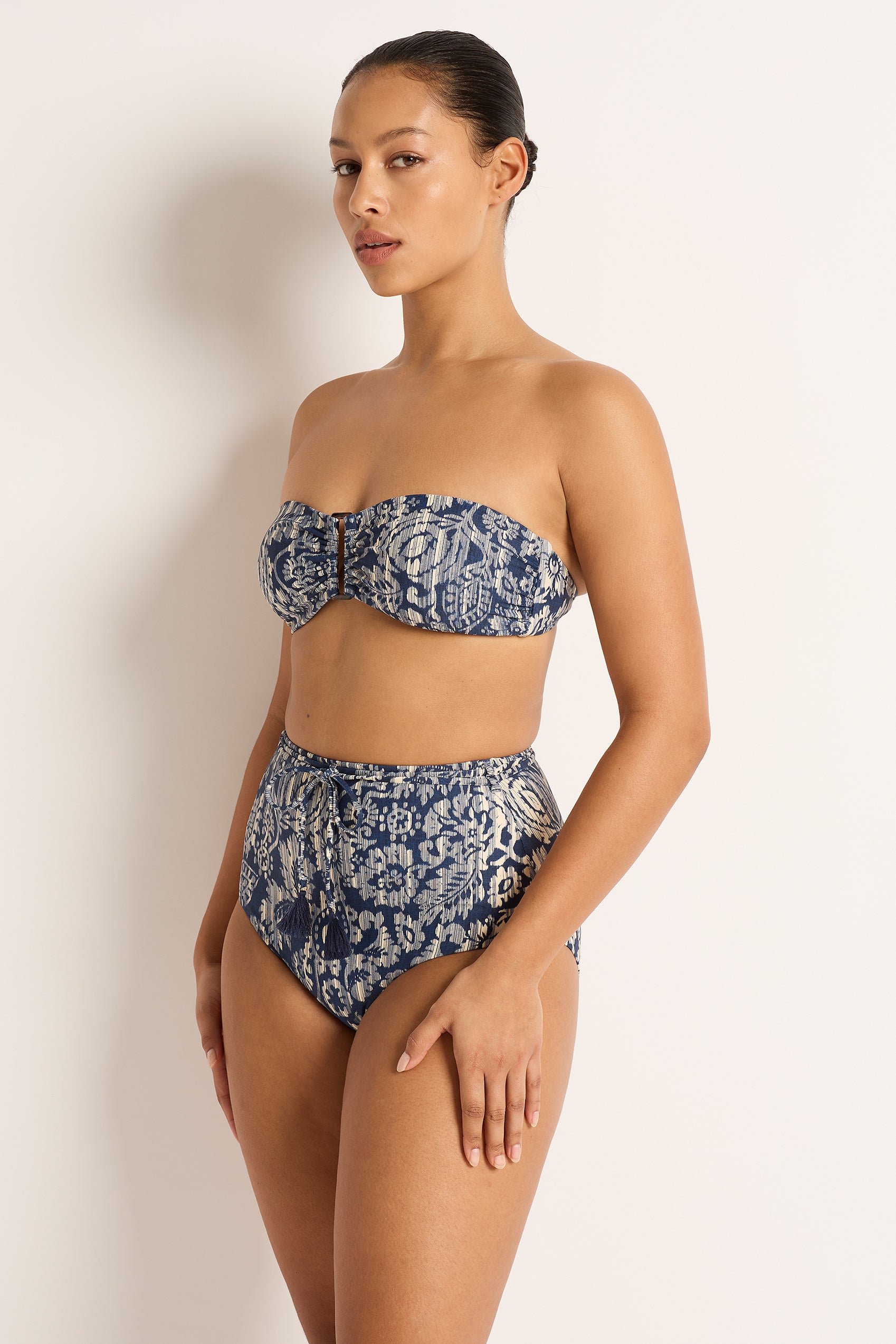 Sonoma High Waist Belted Retro Pant - Bikini Bottoms - Monte & Lou