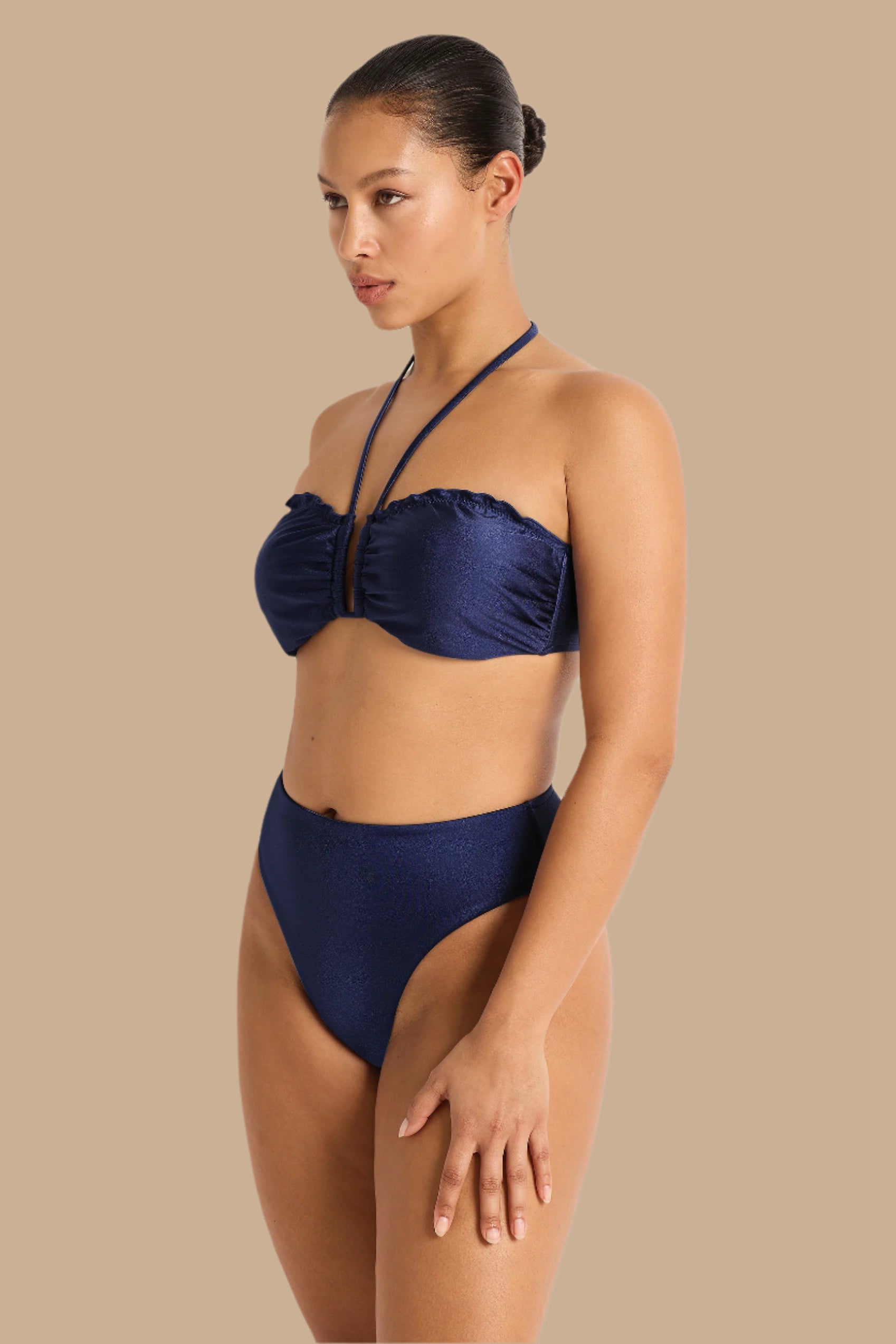 Lustre Up To a DD/E Coral Edge Bandeau - Bikini Tops - Monte & Lou