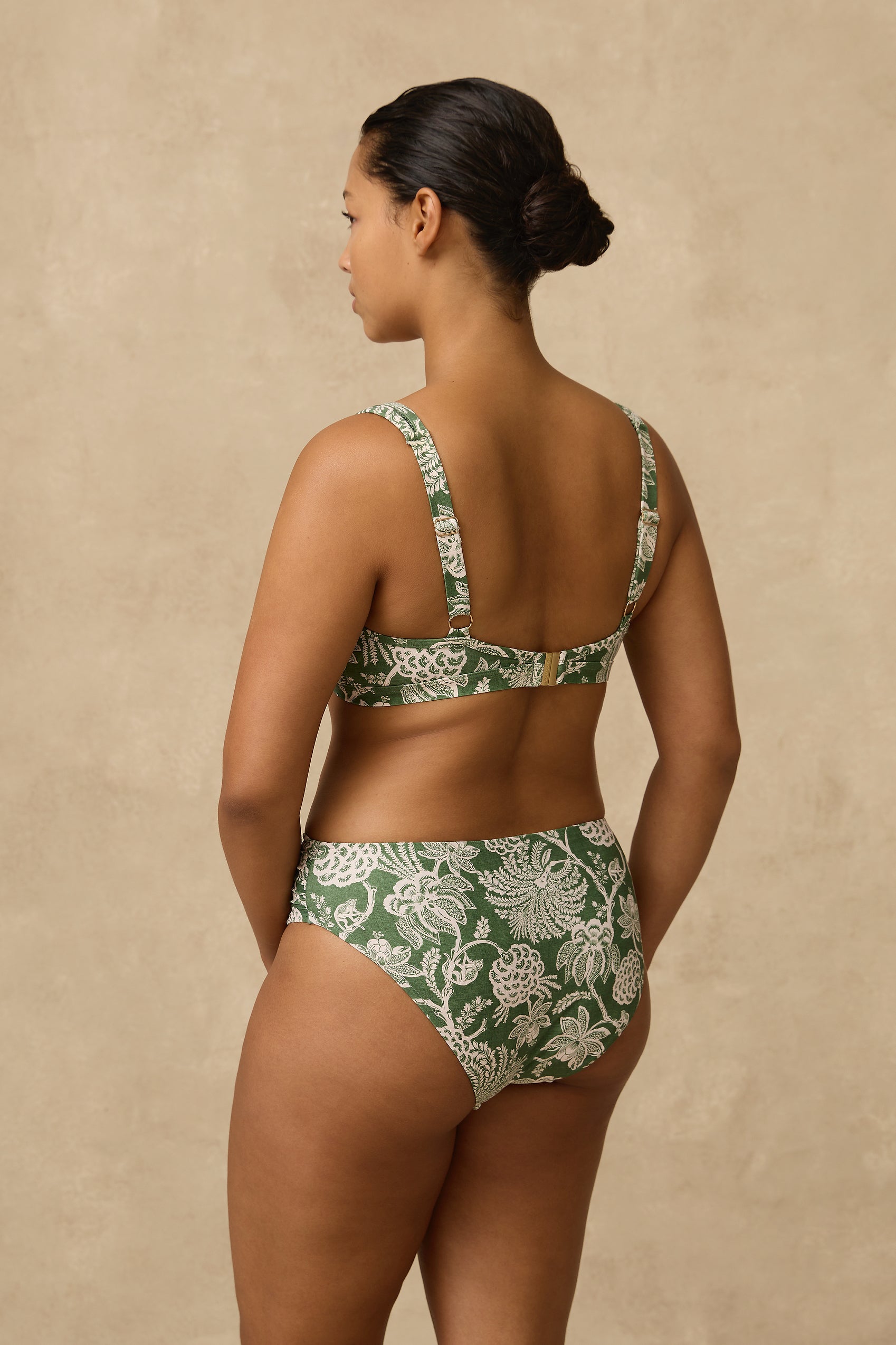 Zeni Mid Rise Ruched Pant - Bikini Bottoms - Monte & Lou