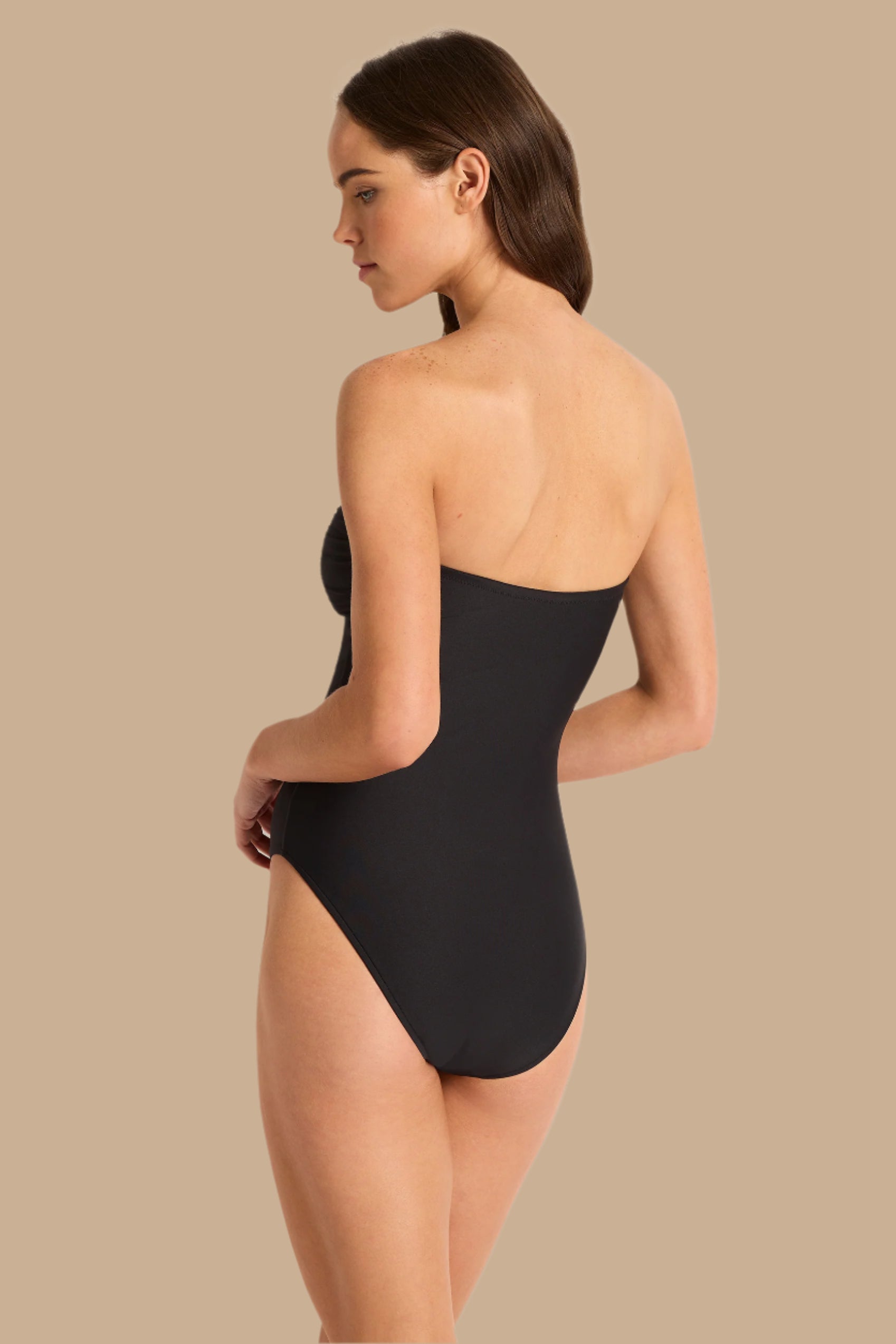 Ruched U Wire Bandeau One Piece - One Piece - Monte & Lou