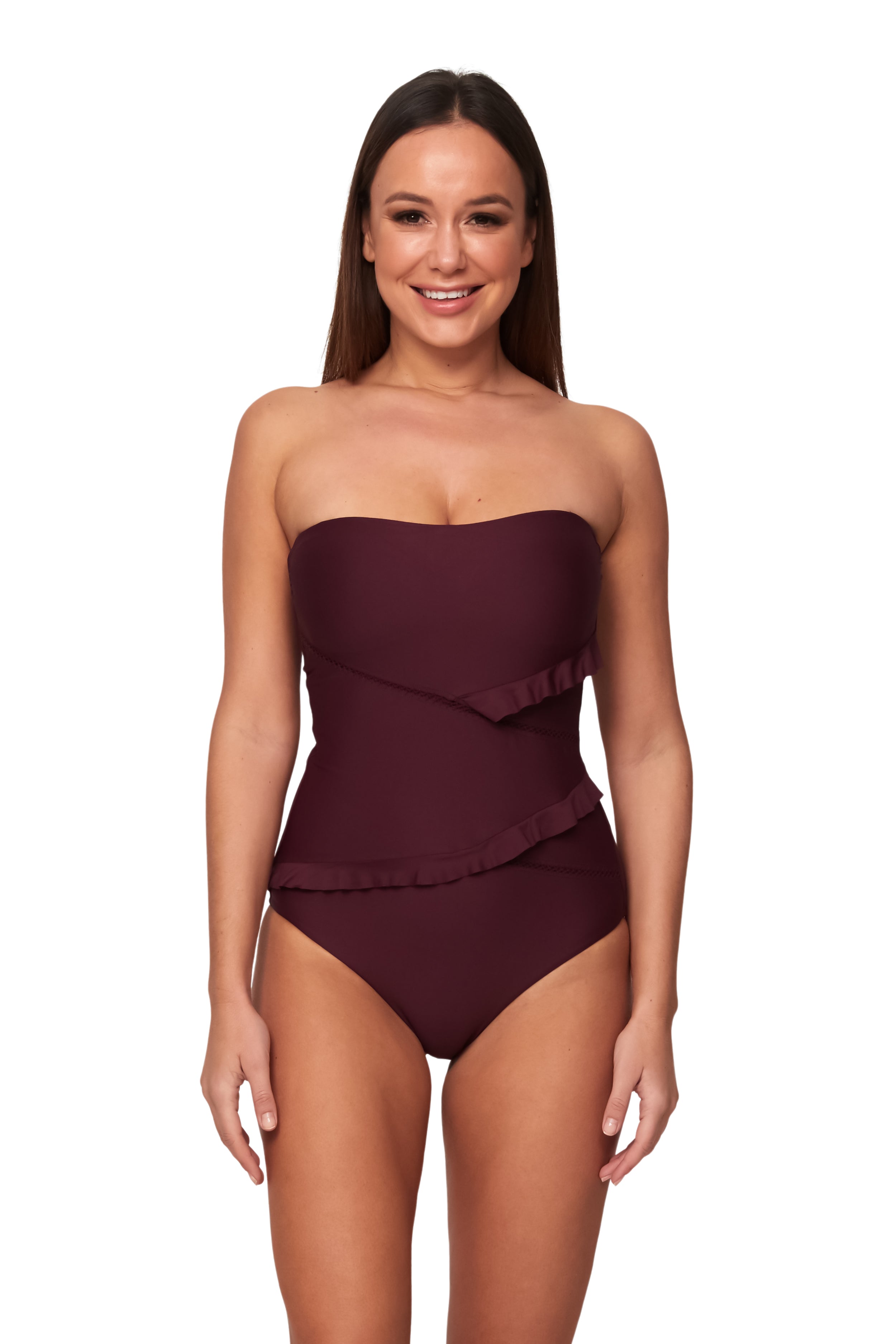 Spliced Bandeau Maillot - One Piece - Monte & Lou