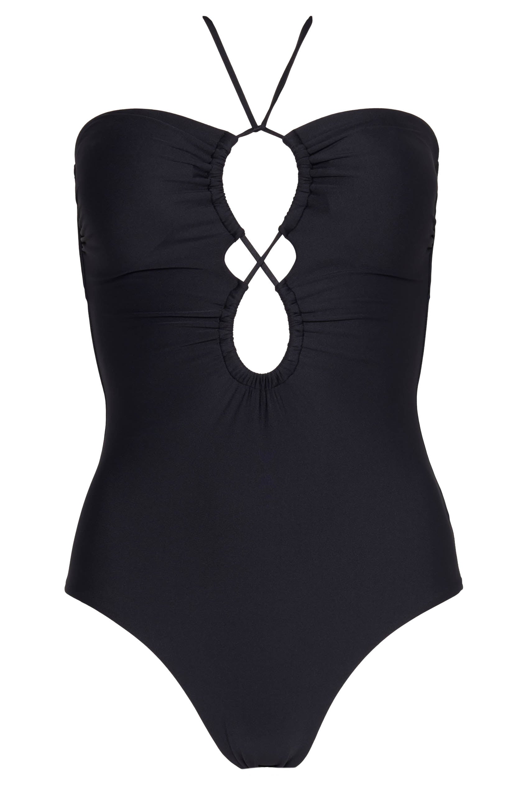 ML Keyhole Bandeau One Piece Black, Monte and Lou