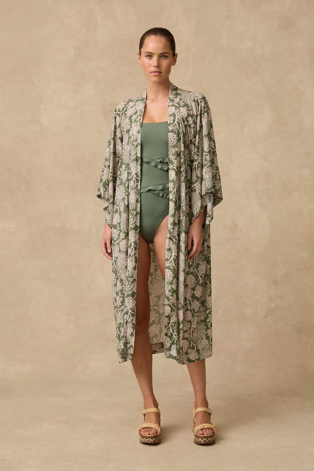 Zeni Long Kimono Robe - Clothing - Monte & Lou