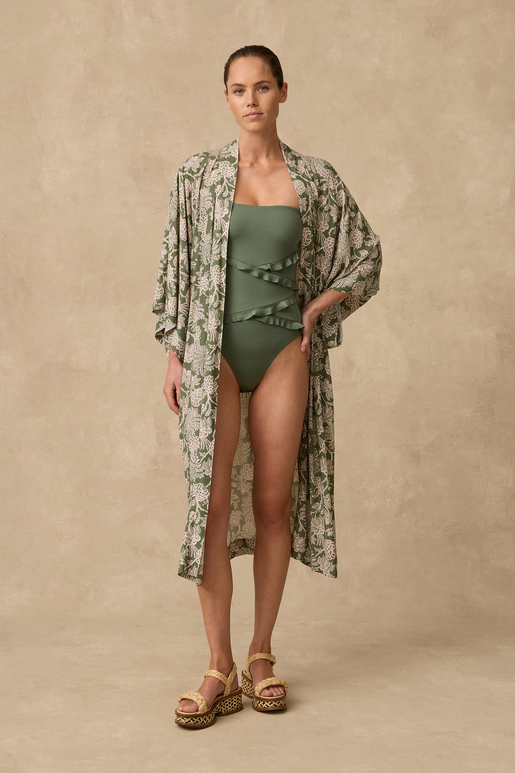 Zeni Long Kimono Robe - Clothing - Monte & Lou