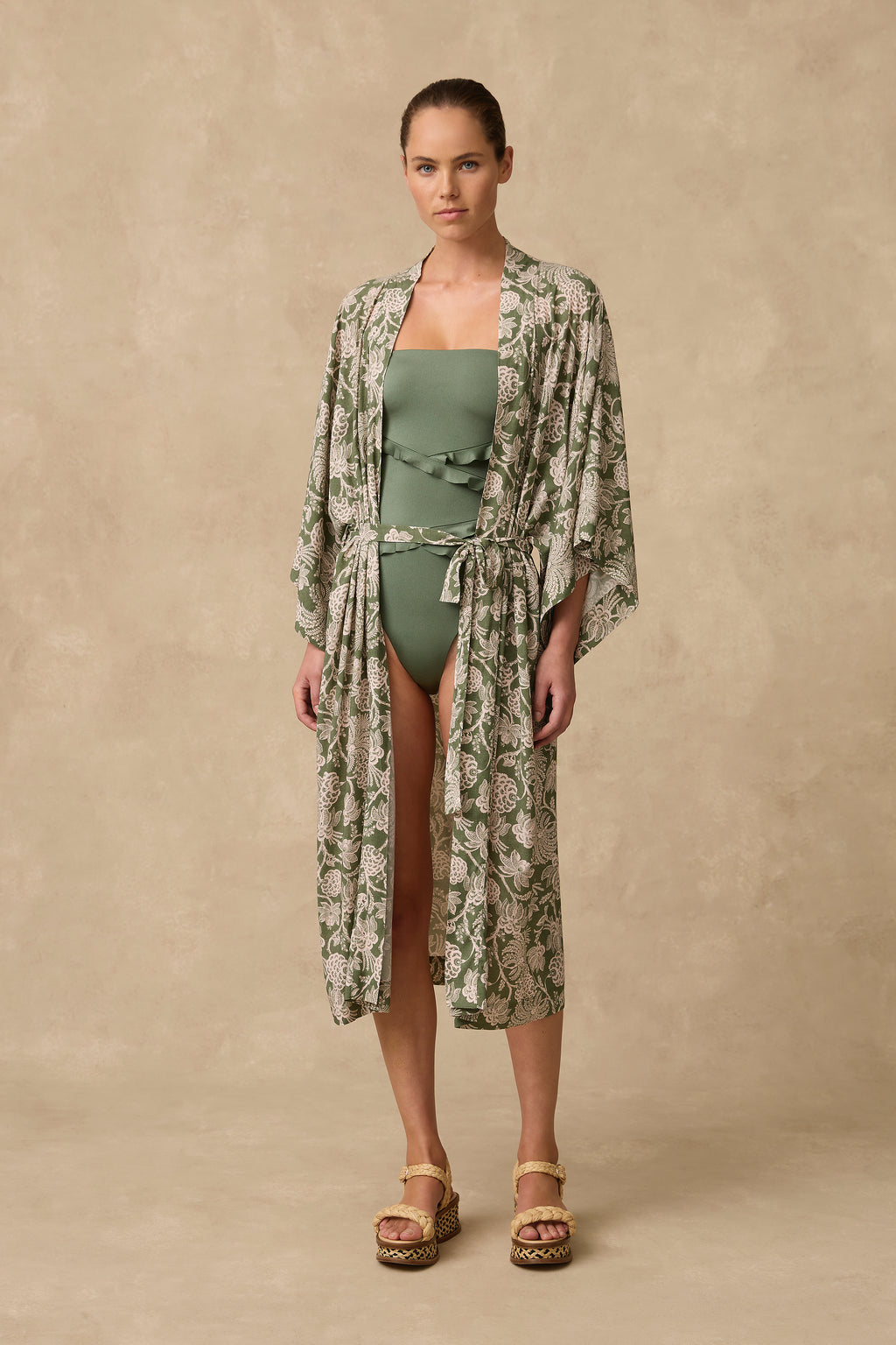 Zeni Long Kimono Robe - Clothing - Monte & Lou