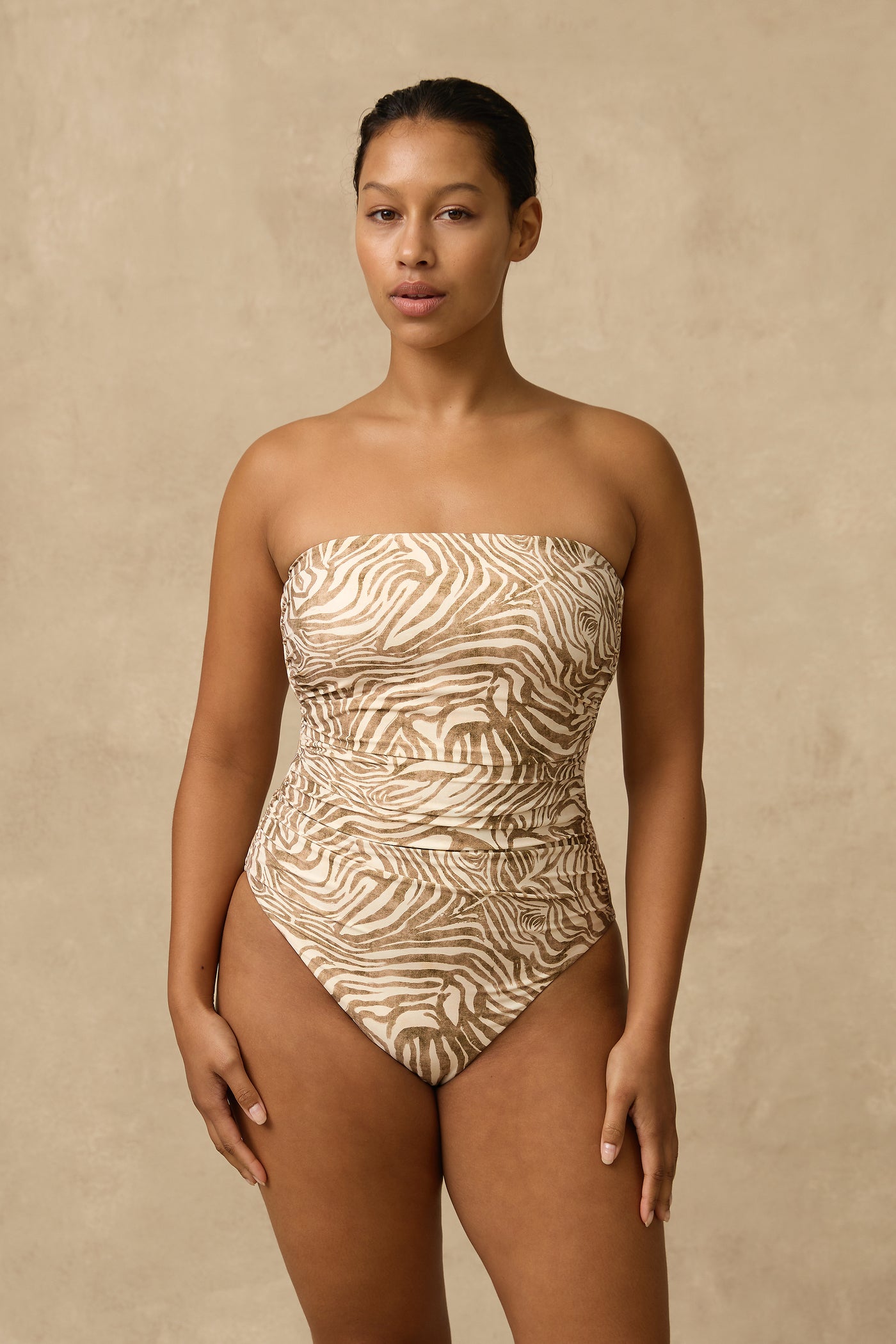Nova Ruched Bandeau One Piece
