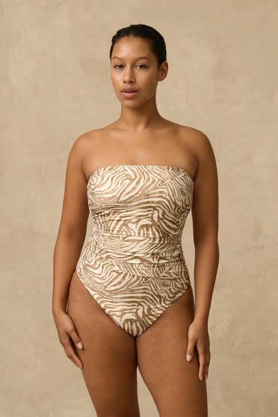 Nova Ruched Bandeau One Piece