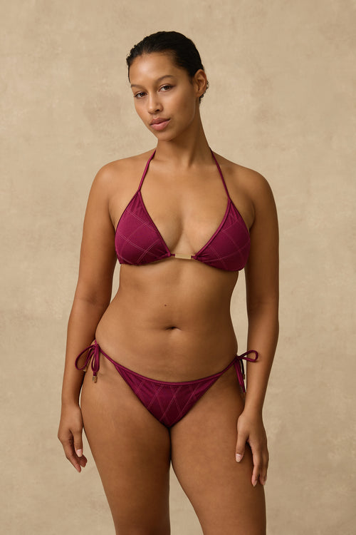 Lustre Quilted Slide Tri - Monte & Lou