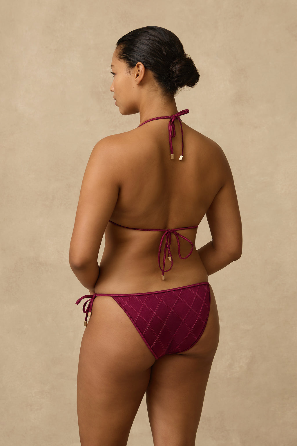 Lustre Quilted Slide Tri - Monte & Lou
