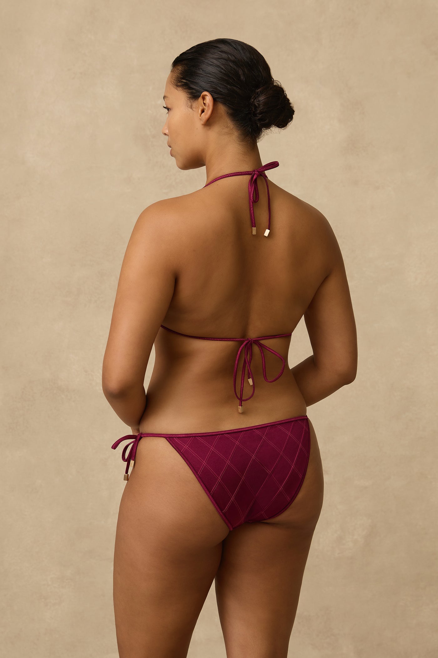 Lustre Quilted Slide Tri