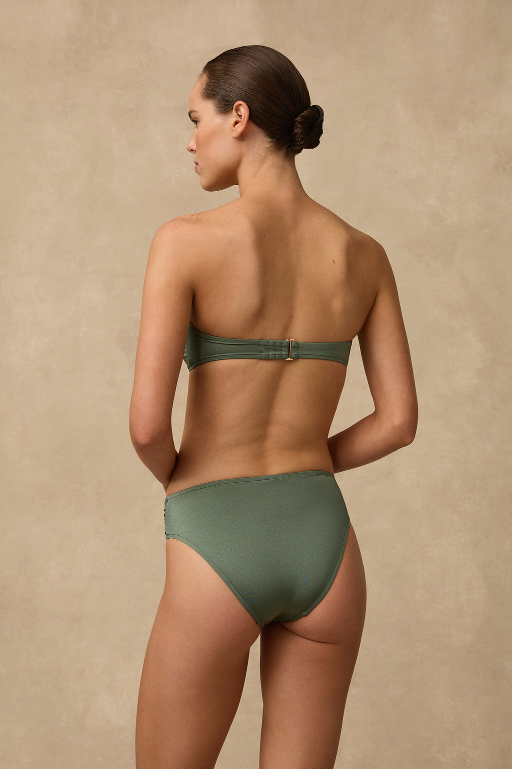 Lustre Mid Rise Ruched Pant