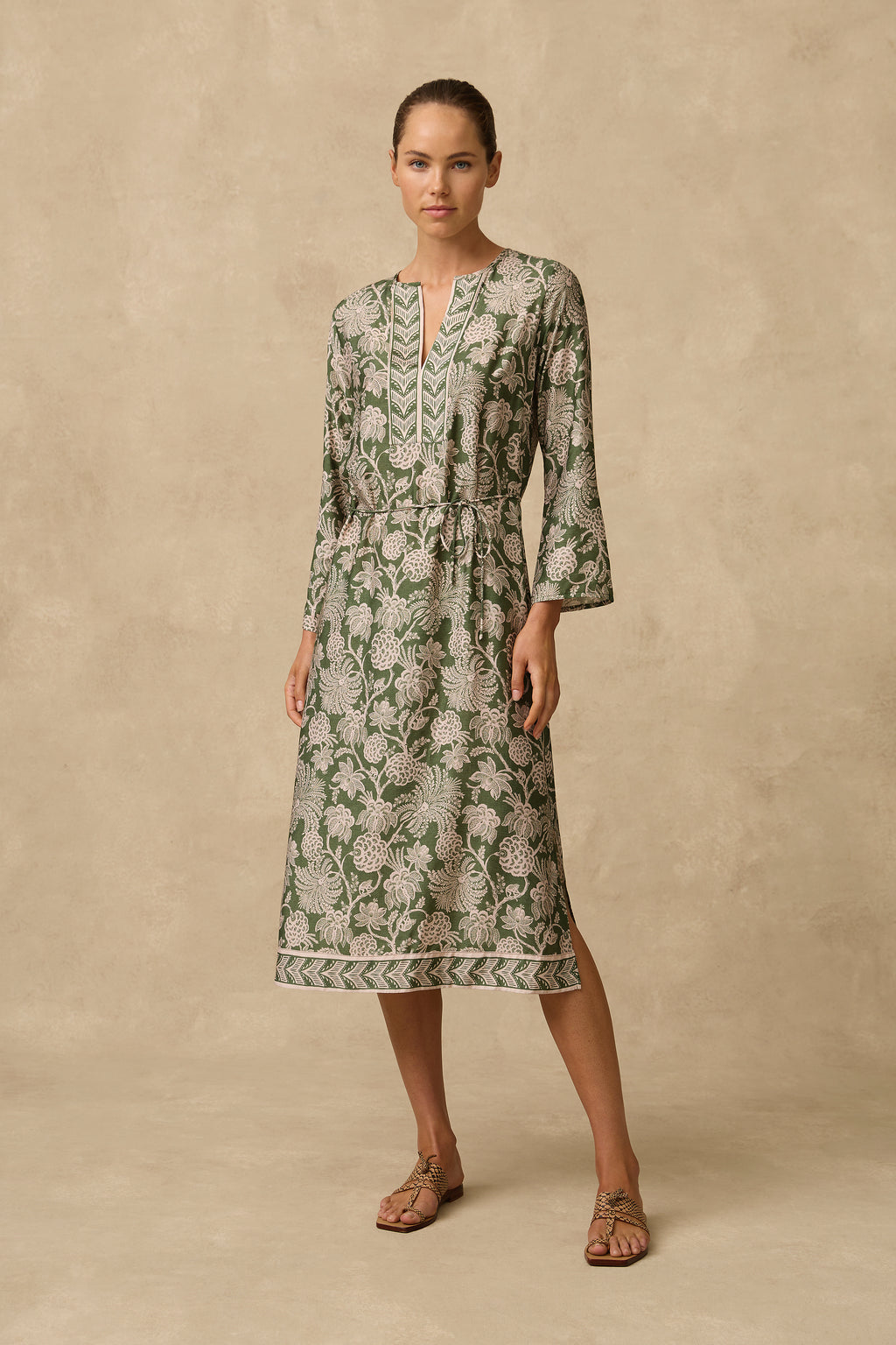 Zeni Long Kaftan - Clothing - Monte & Lou