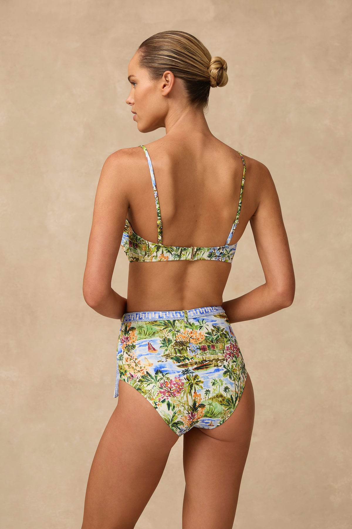 Costa High Waist Belted Retro Pant