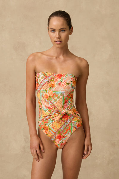 Rhiannon Scarf Tie Bandeau One Piece