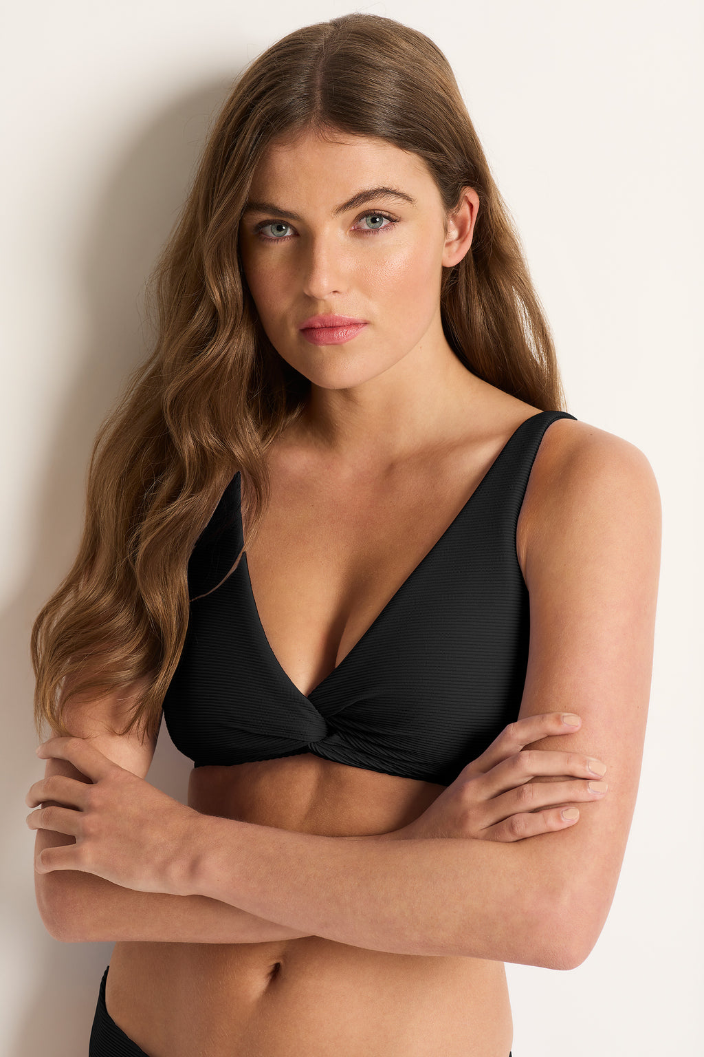 M&L RIB Multi Fit Twist Crop - Bikini Tops - Monte & Lou