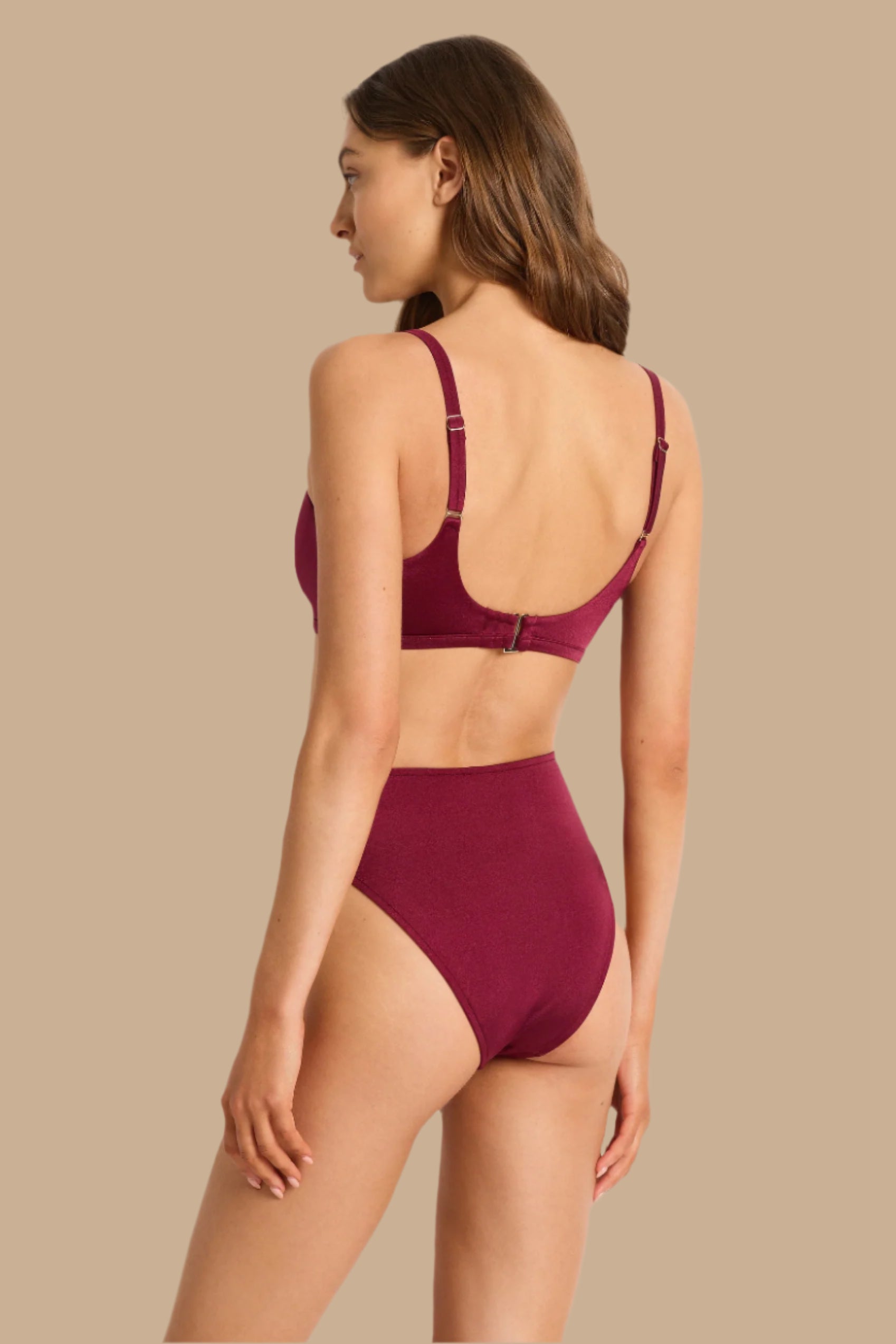 Lustre DD/E Square Neck Crop - Bikini Tops - Monte & Lou