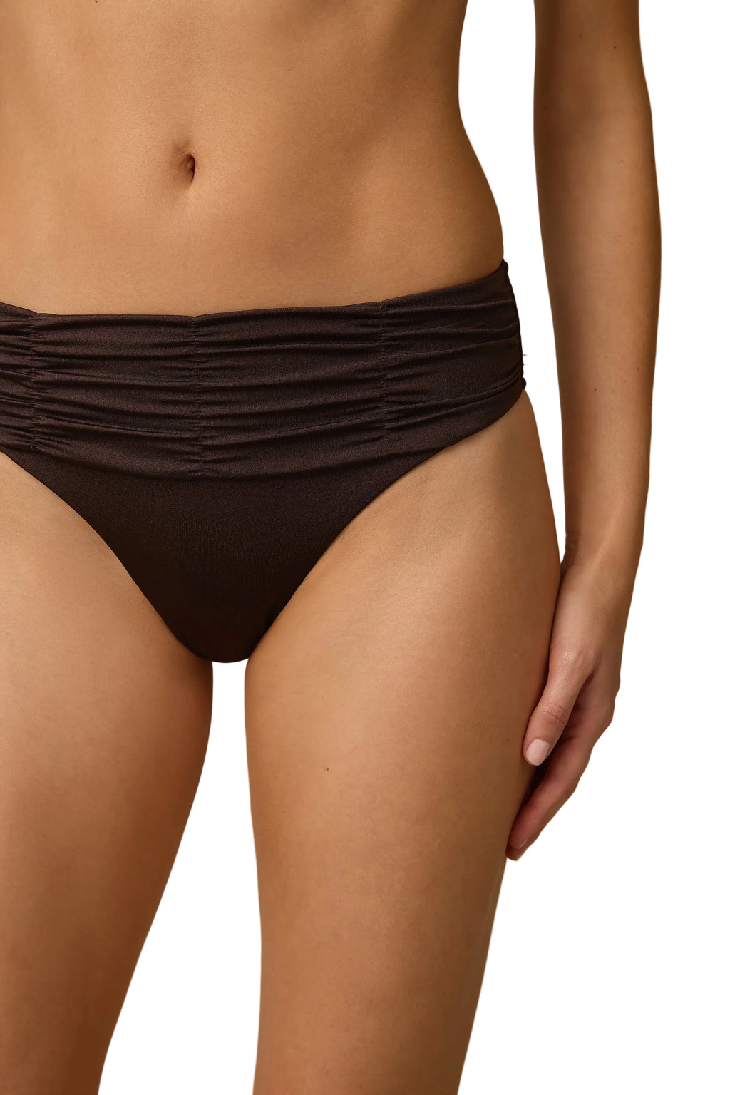 Lustre Mid Rise Ruched Pant