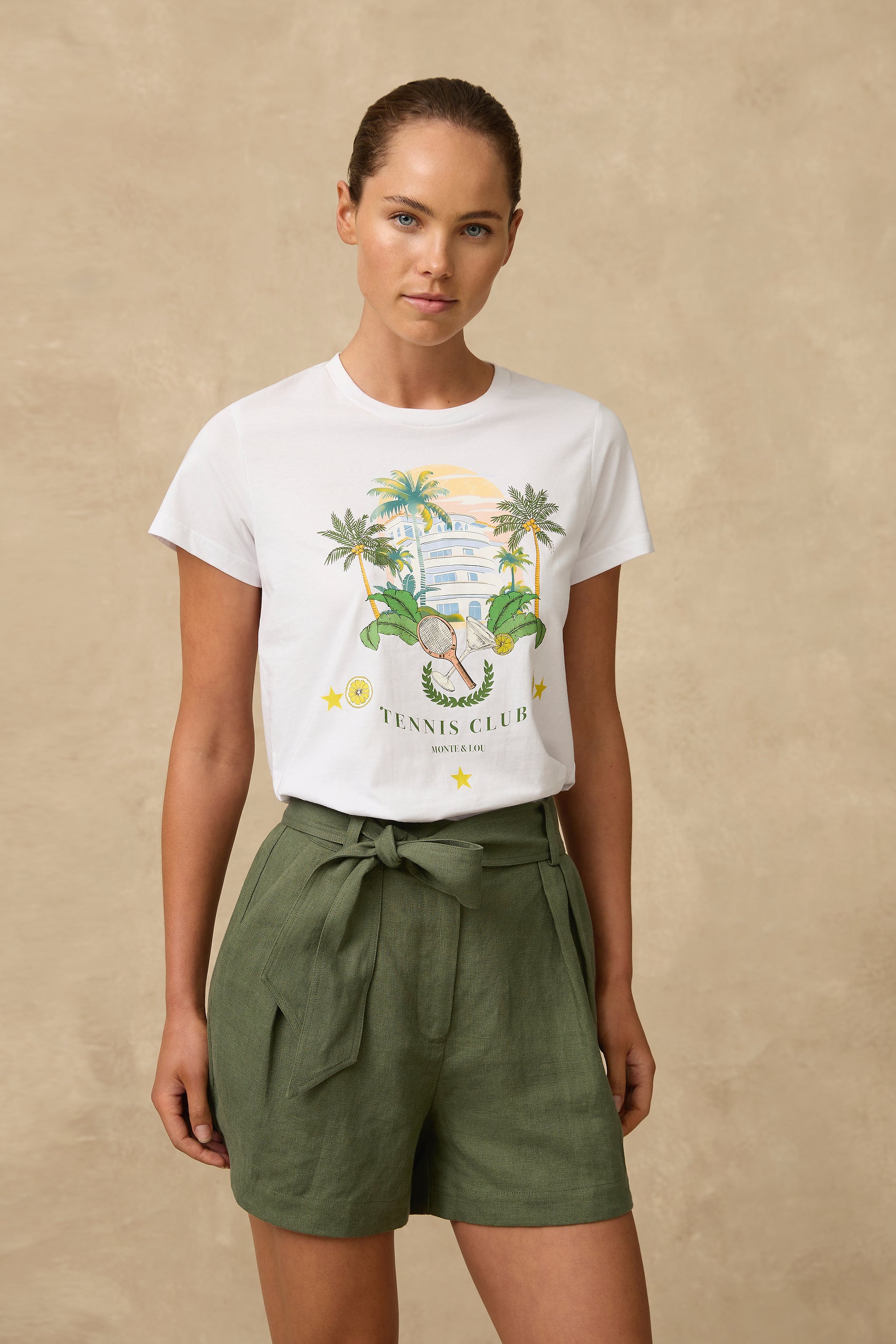 Tennis Club Tee - Clothing - Monte & Lou