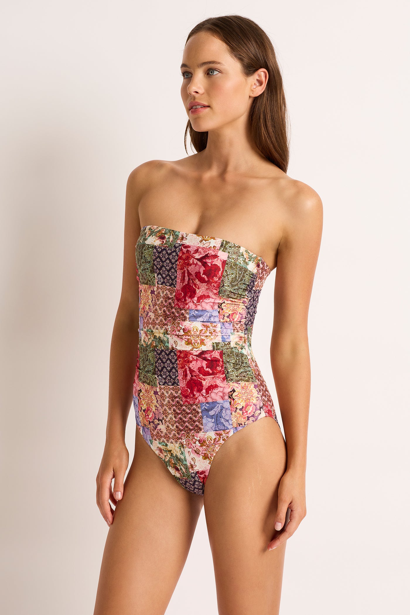 Frankie Ruched Bandeau One Piece