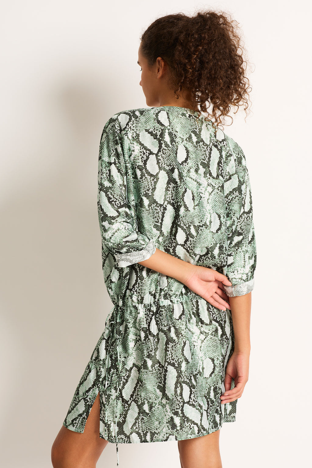 Karli 3/4 Sleeve Shirt Dress - Clothing - Monte & Lou