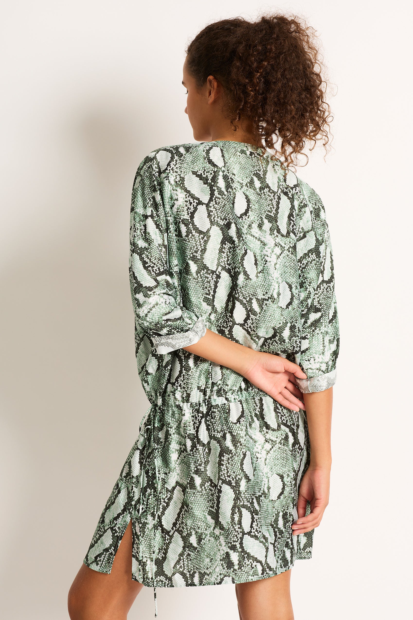 Karli 3/4 Sleeve Shirt Dress - Clothing - Monte & Lou