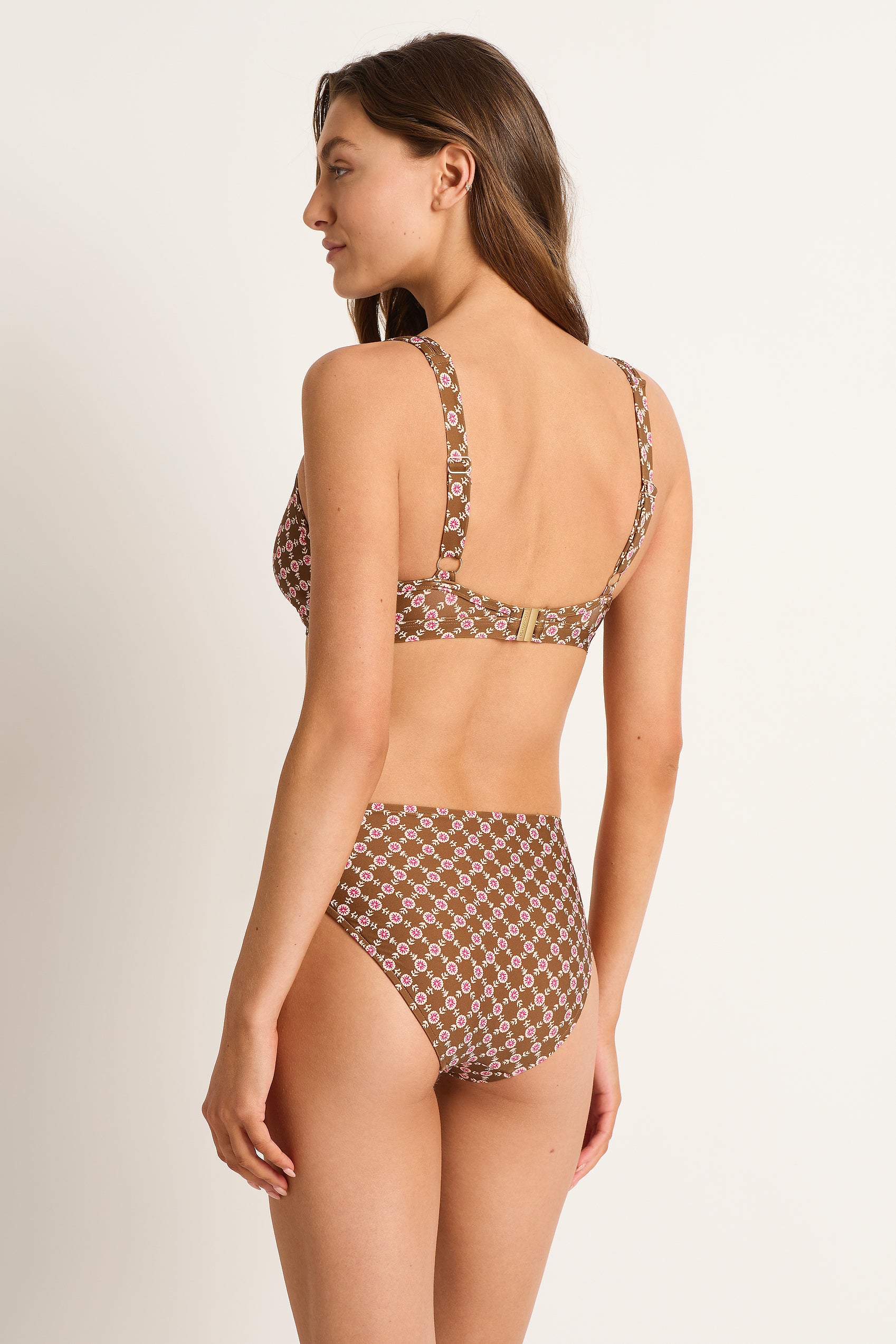 Diva Mid Rise Ruched Pant - Bikini Bottoms - Monte & Lou