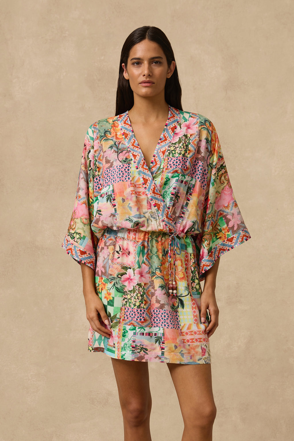 Simi Kimono Mini Dress - Clothing - Monte & Lou