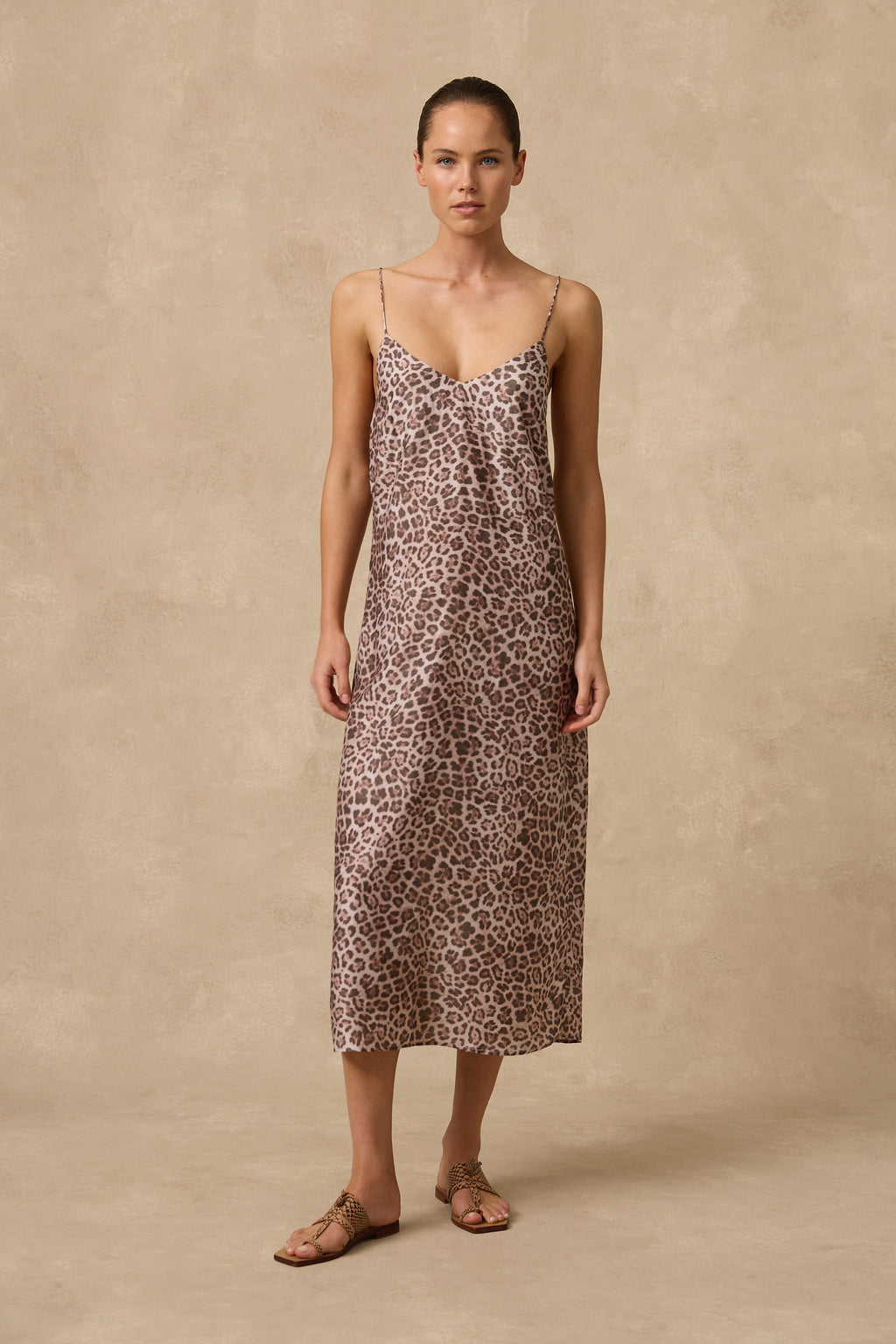 Belle Midi Slip Dress - Clothing - Monte & Lou