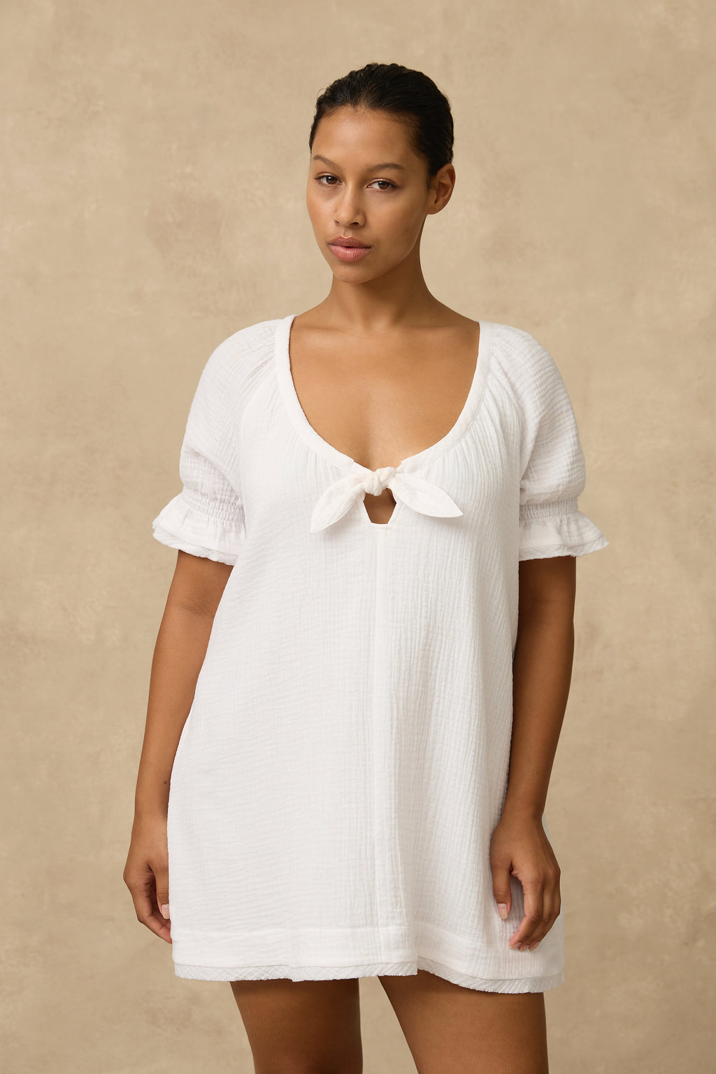 ML Separates Double Cotton Mini Dress - Clothing - Monte & Lou
