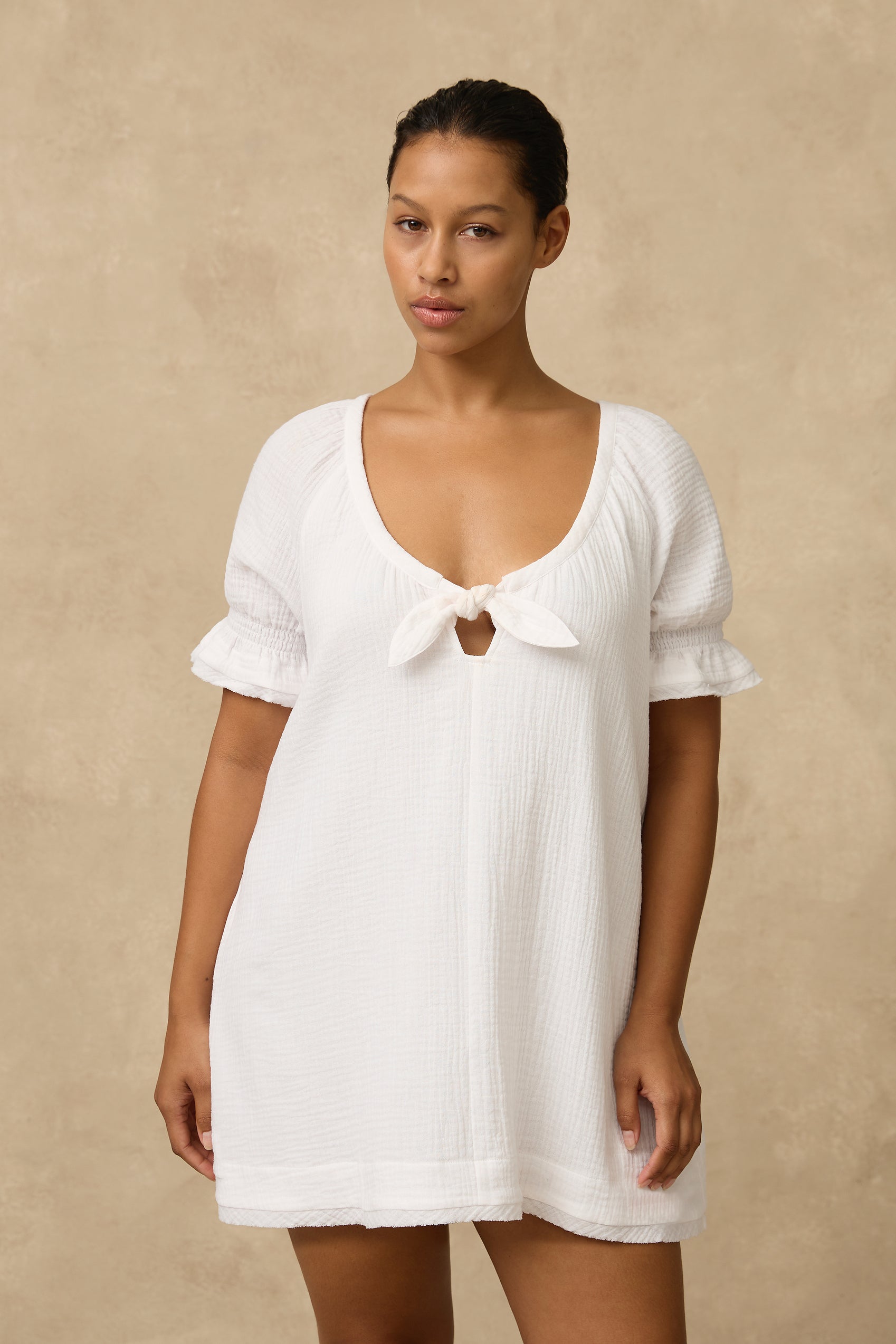 ML Separates Double Cotton Mini Dress - Clothing - Monte & Lou