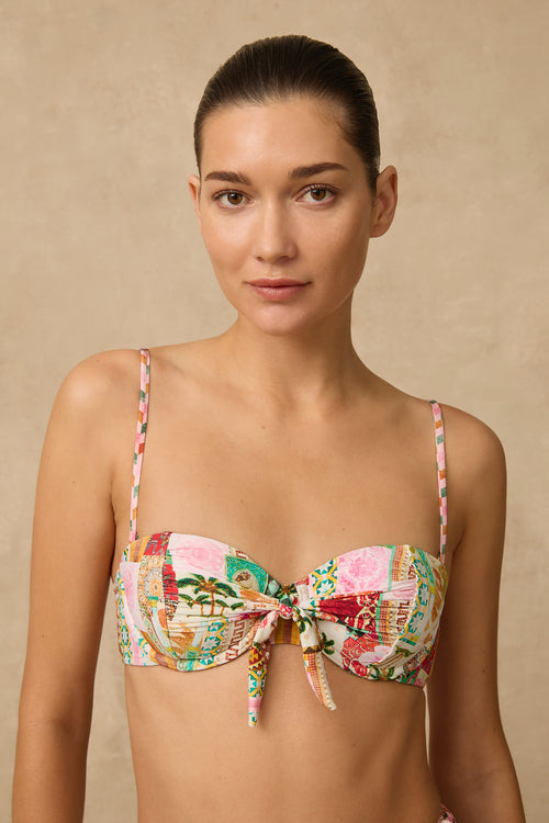 Virgo Tie Front Balconette Bra