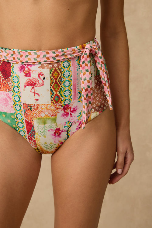 Virgo High Waist Belted Retro Pant