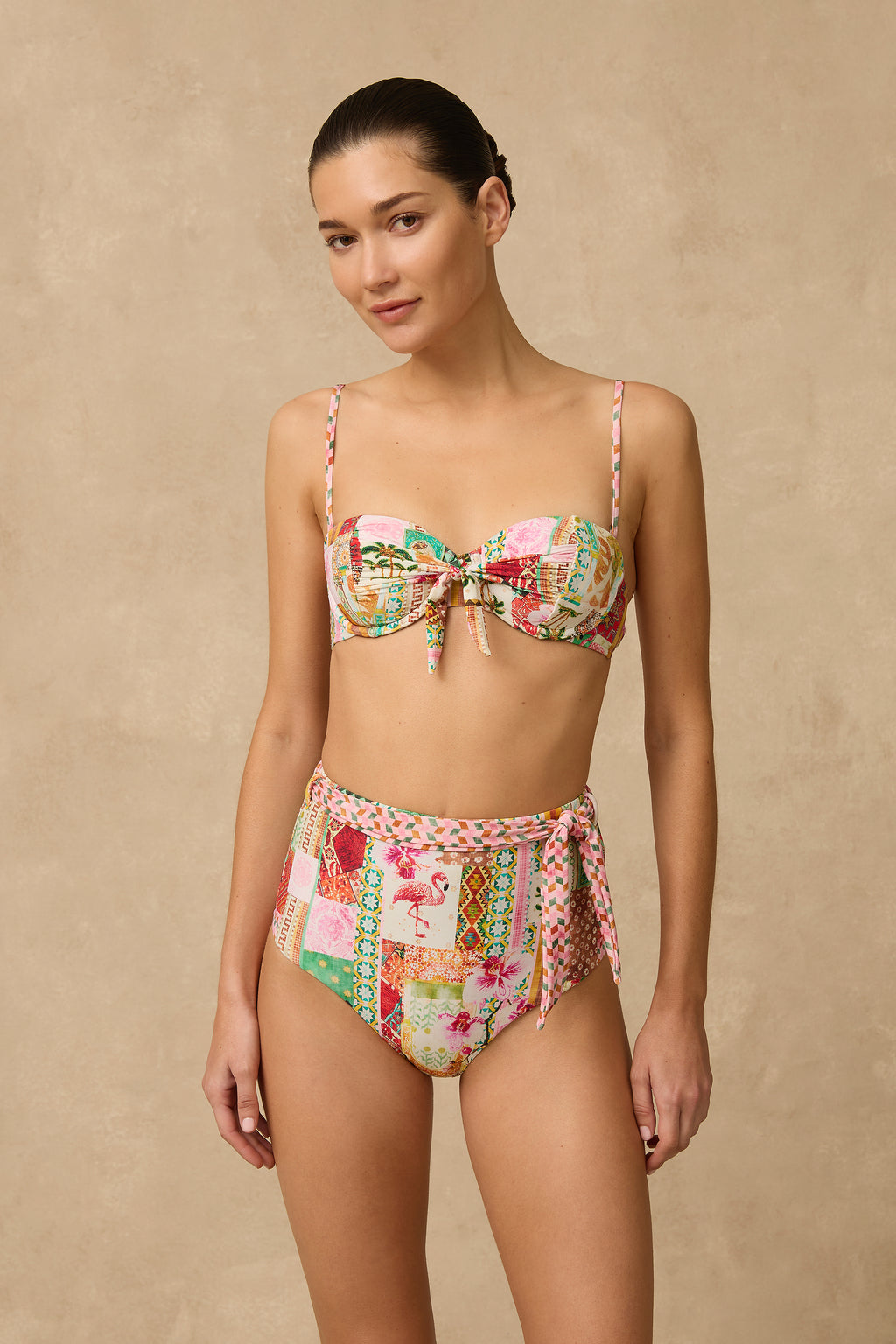 Virgo Tie Front Balconette Bra
