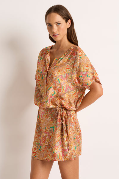 Casa Short Sleeve Shirt Dress