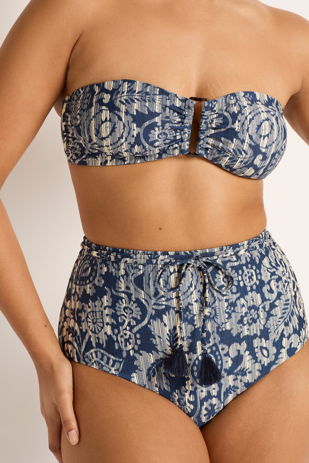 Sonoma High Waist Belted Retro Pant - Bikini Bottoms - Monte & Lou