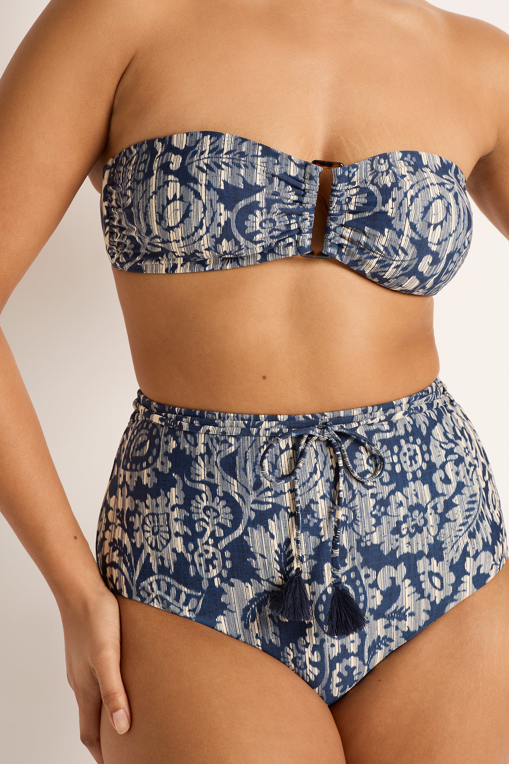 Sonoma High Waist Belted Retro Pant - Bikini Bottoms - Monte & Lou