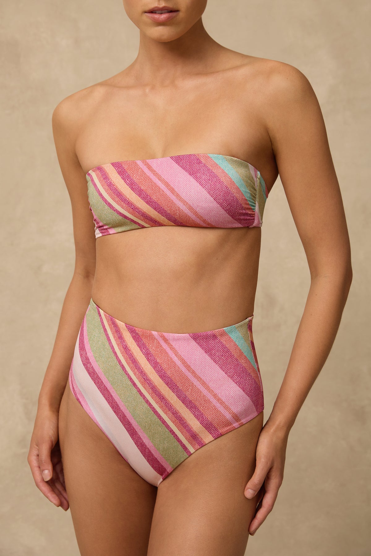 Deckchair Stripe High Waist Pant