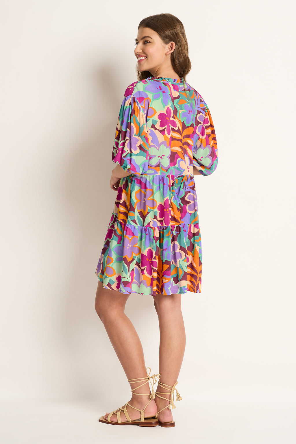 Marnie Tiered Mini Dress - Clothing - Monte & Lou