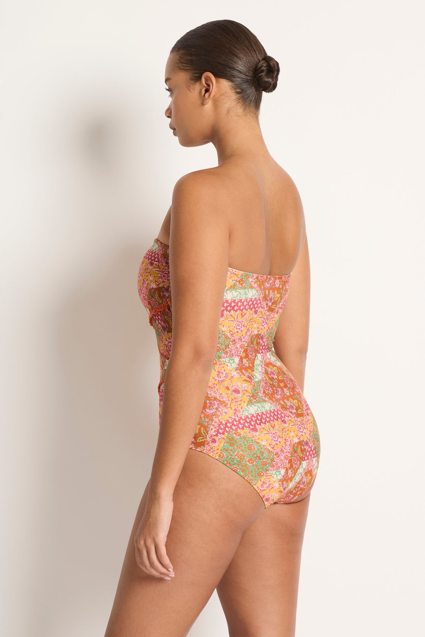Nisha Spliced Bandeau One Piece