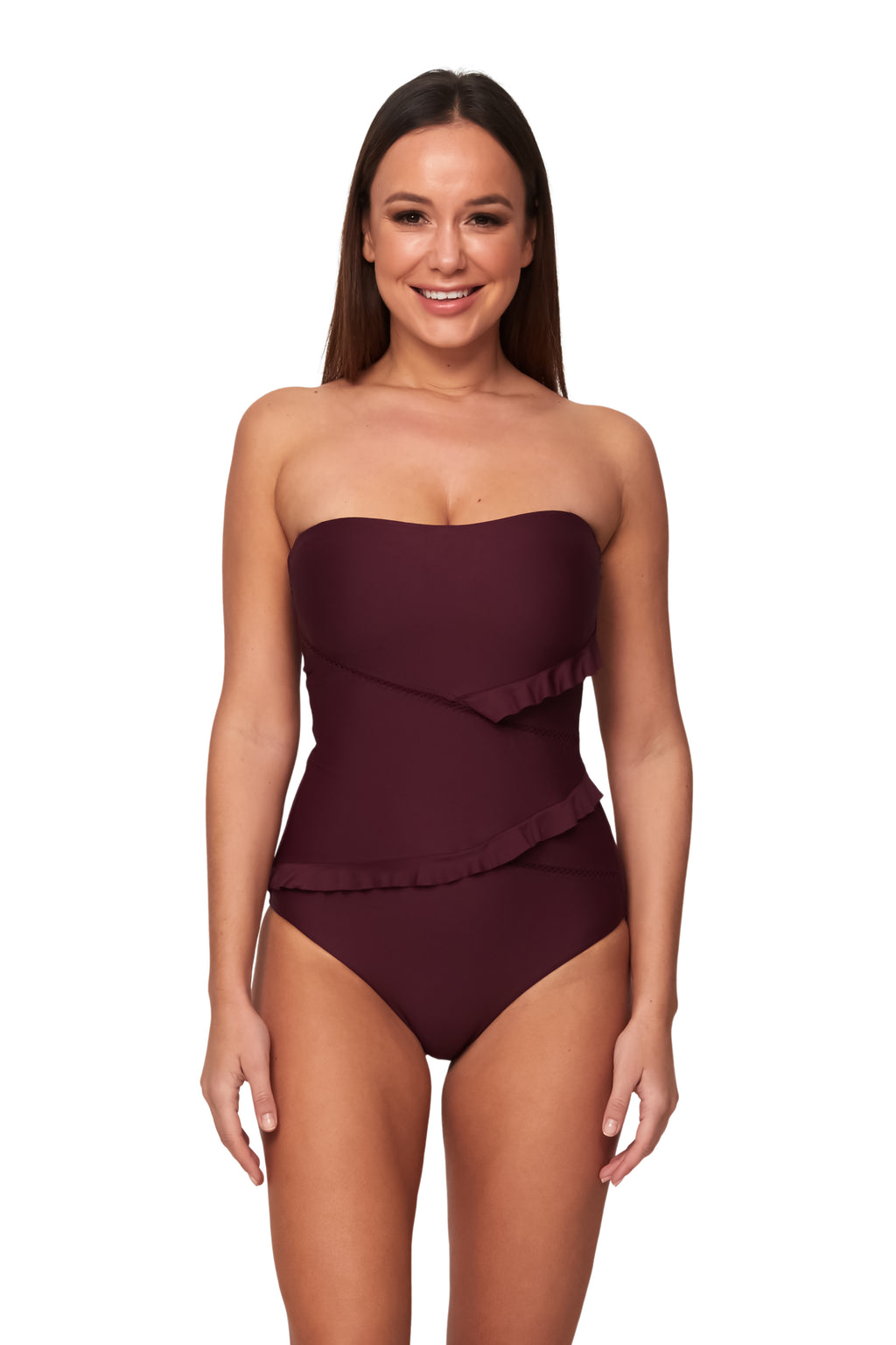 Spliced Bandeau Maillot - One Piece - Monte & Lou