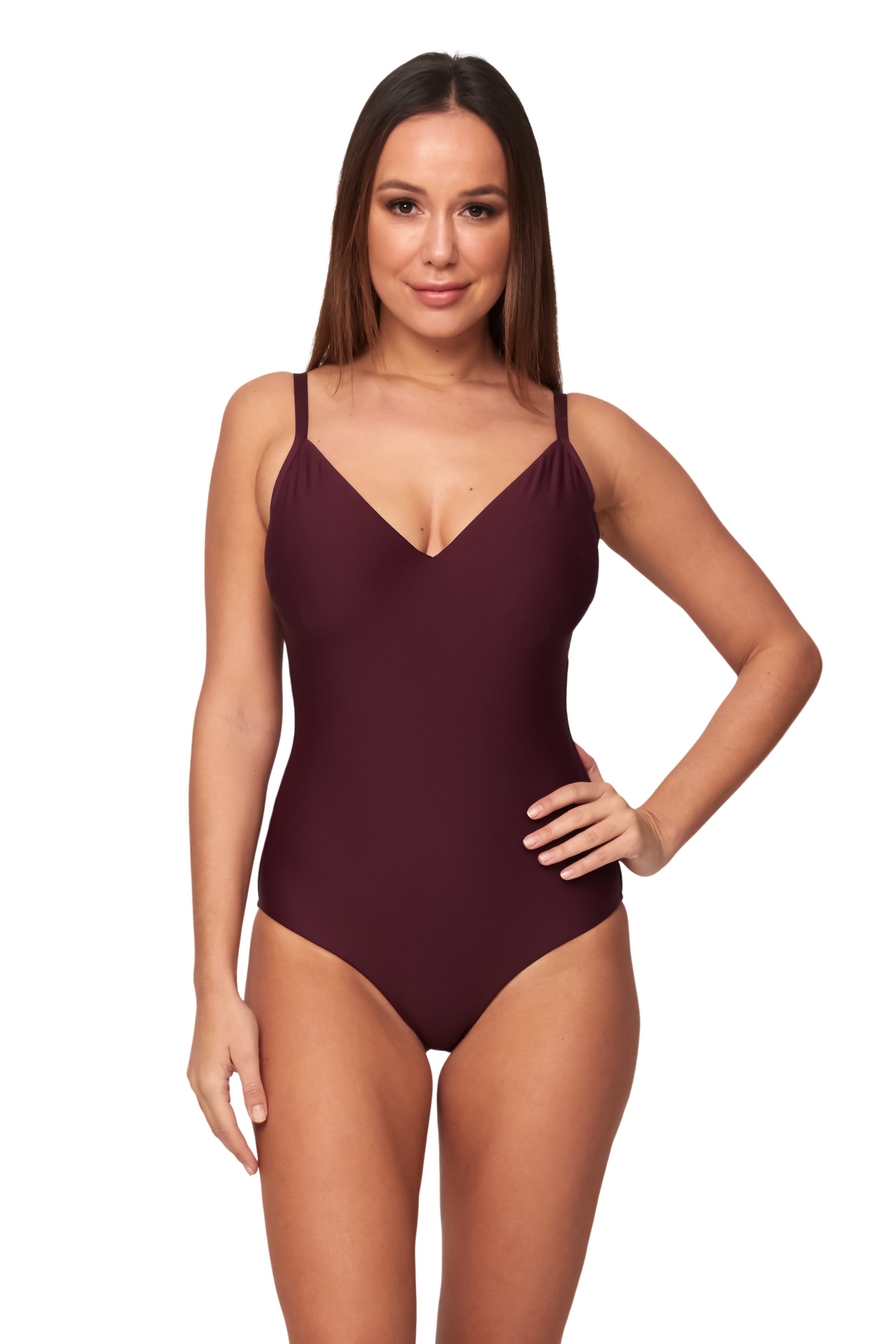 DD/E "V" Neck Maillot - One Piece - Monte & Lou