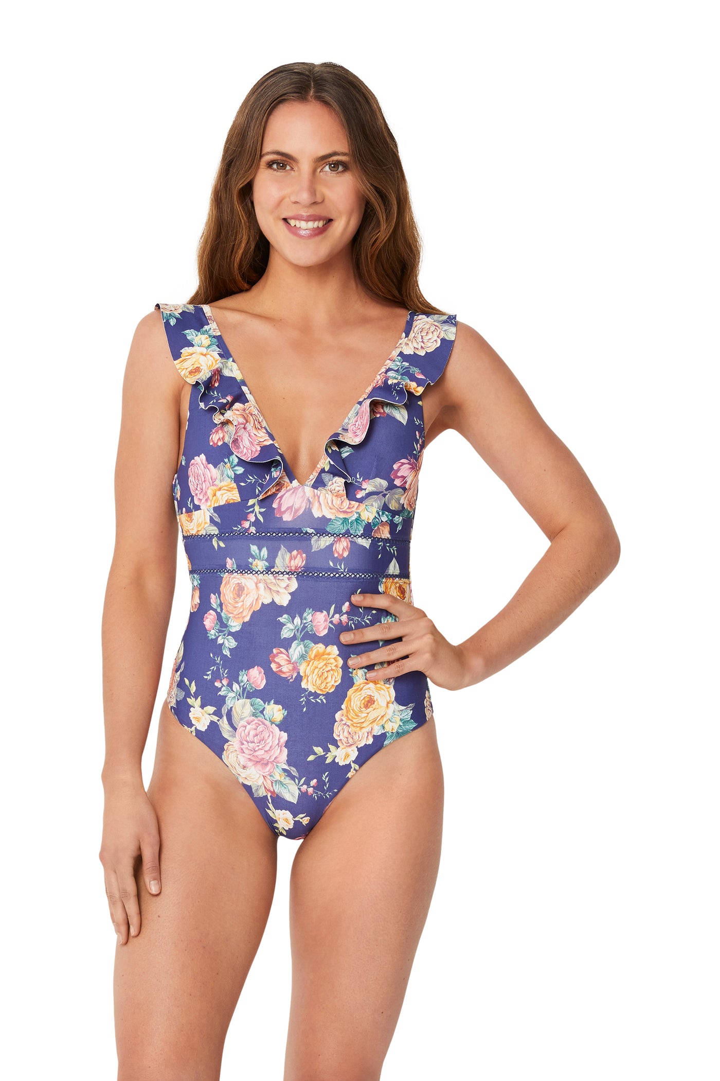 Brightest Bloom Multi Fit Frill Maillot - Monte & Lou