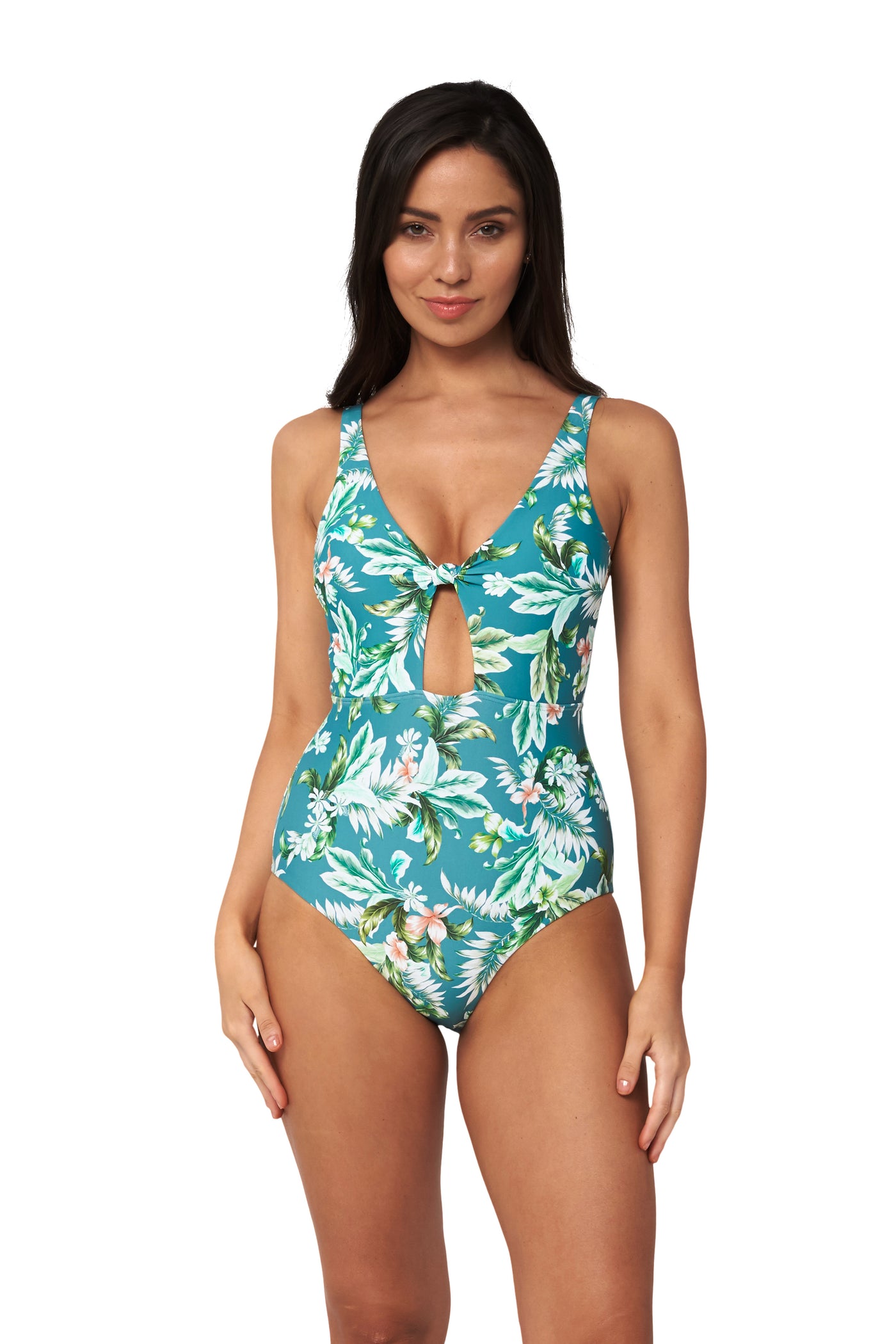 Hot Tropics Knot Front Maillot - One Piece - Monte & Lou