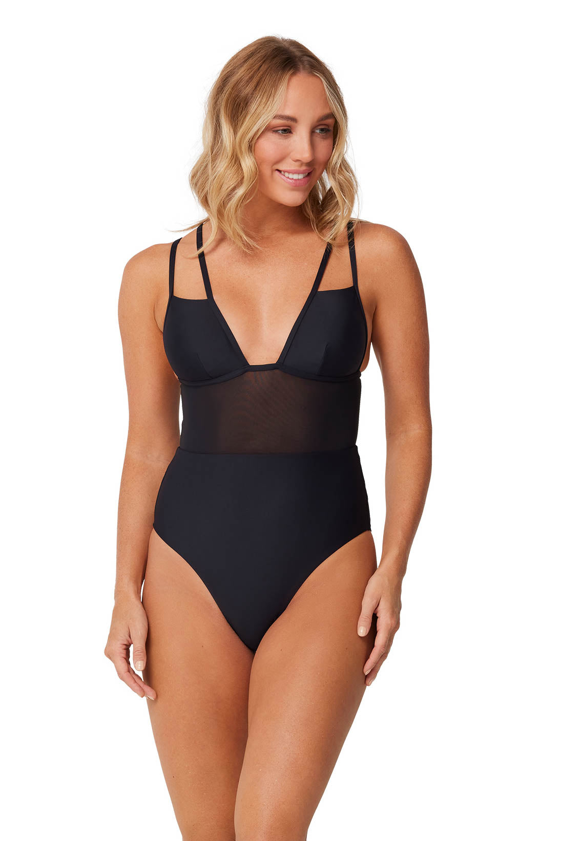 Plunge Strap Back One Piece - One Piece - Monte & Lou