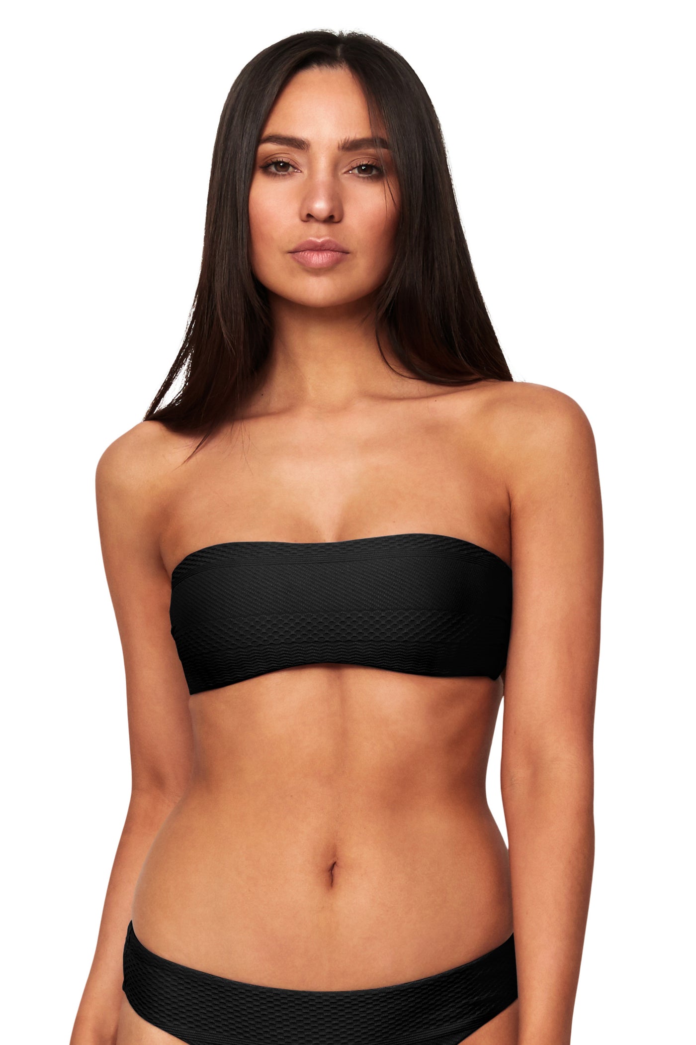 Horizon Texture Bandeau Bra - Bikini Tops - Monte & Lou