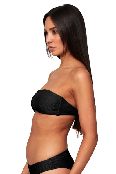 Horizon Texture Bandeau Bra - Bikini Tops - Monte & Lou